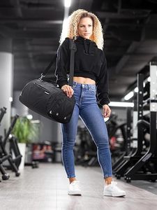 Bolsa Deportiva Unisex con Compartimentos para Zapatos y Ropa Mojada, Material de Poliéster, Cierre de Cremallera, Organizador para Gimnasio y <span class=keywords><strong>Viajes</strong></span> - Product Image 5