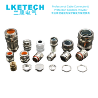 LKETECH Presse-étoupe en nylon M16, étanche IP68, gris, pour câbles de diamètre extérieur 4-8mm, -40°C~+80°C