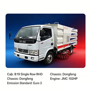 Rechtslenker 5,5CBM Straßenreinigungsfahrzeug Dongfeng 102PS JX-Motor 4m3 Edelstahl-Staubbehälter 1,5m3 Wassertank Dana-Achse im Angebot - Product Image 5