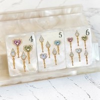Tuiles de Mahjong américaines en acrylique à motif nacre Jiangsu ; Ensemble cadeau haut de gamme pour usage domestique, tuiles haut de gamme polies à la main pour jeux d'échecs et de cartes