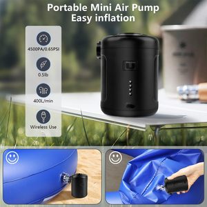 Pompe à air à batterie grande capacité pour gonfler et dégonfler les flotteurs <span class=keywords><strong>de</strong></span> piscine, les lits d'air, les matelas pneumatiques, les bouées <span class=keywords><strong>de</strong></span> natation, les sacs <span class=keywords><strong>de</strong></span> rangement sous vide - Product Image 5