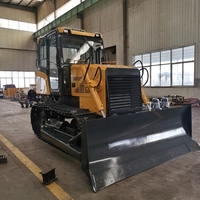 Bulldozer sur chenilles de 10 tonnes, 100 CV, pour travaux agricoles, mini-bulldozer d'origine chinoise en stock