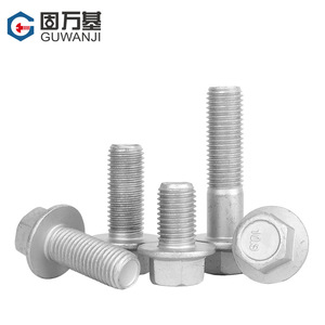 Pernos hexagonales con brida Guwanji M10 M12 M14 M16 M20 Grado 10.9 de acero al carbono Dacromet para construcción - Product Image 2