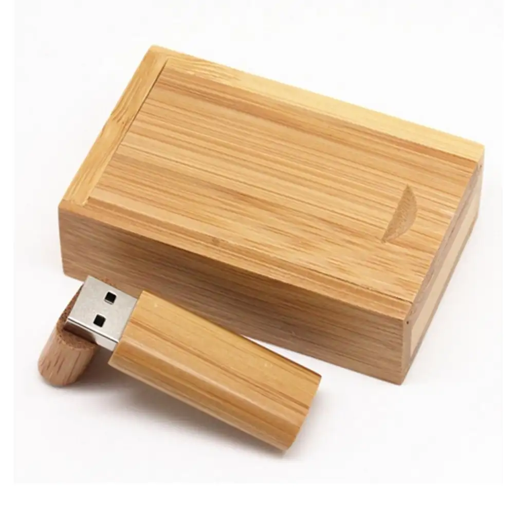 Boîte en bois pour cadeaux de mariage, clé Usb 4 go, Logo personnalisé avec gravure, gratuitement