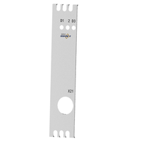 Panneau frontal de boîtier de commande en aluminium RDEKONO Schroff, usiné sur mesure par CNC, découpé au laser et sablé, pour instruments électroniques sur mesure