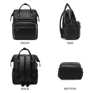 Sac à dos de voyage LOVEVOOK 2022 en similicuir souple, sac à main décontracté pour hommes, sacs d'école pour livres, sacs à dos pour <span class=keywords><strong>ordinateur</strong></span> portable pour femmes de 14, 15,6 et <span class=keywords><strong>17</strong></span> <span class=keywords><strong>pouces</strong></span> - Product Image 3