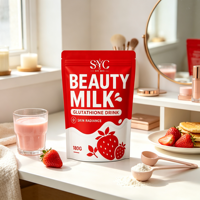 Boisson au collagène premium avec formule à la fraise japonaise pour un blanchiment efficace de la peau et la restauration du collagène – Complément professionnel