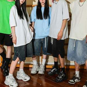 Camiseta Unisex Oversize Casual de Algodón 100% al por Mayor, 300 Gramos, Tejido de Punto Liso, Ecológica y Antiencogimiento - Product Image 6