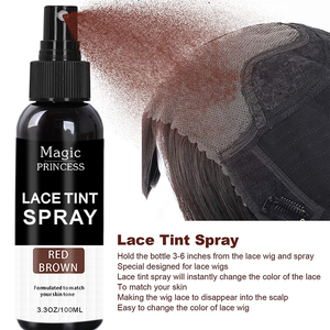 Etiqueta privada 100mL Logotipo personalizado Aspecto natural Coincidencia Tono de piel Cuidado de la peluca Producto de estilismo Spray de tinte de encaje - Product Image 5