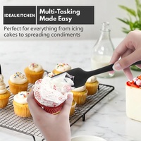 Vente chaude : Ensemble de 6 ustensiles de cuisine en silicone résistant à la chaleur pour la maison et la cuisine, spatules de cuisson