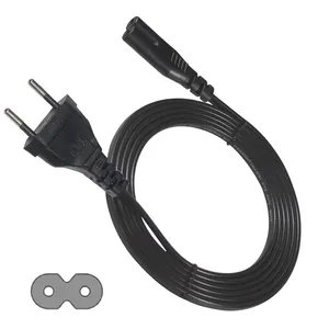 Kema-keur IEC 320 hình 8 cung cấp phân cực IEC320 kết nối 2 pin AC EU cắm để dây Nhà cung cấp C7 cáp điện