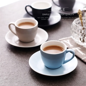 Ensemble de 12 petites tasses à <span class=keywords><strong>expresso</strong></span> en céramique faites à la main <span class=keywords><strong>avec</strong></span> soucoupe et <span class=keywords><strong>support</strong></span>, style occidental, pour un usage domestique, qualité restaurant - Product Image 5