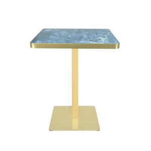 Base de table en métal plaqué or à colonne unique – Support de table à manger moderne et minimaliste - Product Image 2