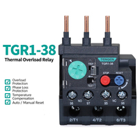 Relais de surcharge thermique miniature série TGR1 0,16-95A DPDT, interrupteur AC400V, disjoncteur de protection moteur, protecteur de surcharge