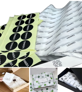 Hot selling Printed Brand Logo Custom Tissue <b>Paper</b>, Customize Pattern Text <b>Recycled</b> Gift <b>Wrapping</b> <b>Paper</b> and Sticker - Product Image 3