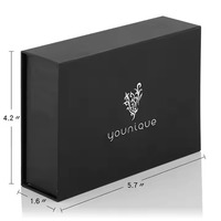 Boîte à tiroir coulissant de luxe imprimée sur mesure manchon cadeau en corde de ruban en carton rigide dur pour vernis à ongles huile faux cils chaussettes