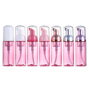 MocPack <span class=keywords><strong>PB</strong></span>-014 Flacone in PET da 50/60ML con Erogatore a Schiuma, Rosa Rotondo, Serigrafato, per Detergente Viso, Siero e Profumo - Product Image 1