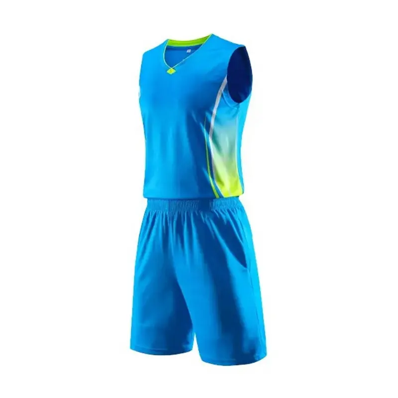 Günstige klassische Basketball Uniform Design Probe von benutzer definierten himmelblauen Basketball-Trikot