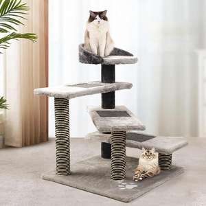 Gatto arrampicata scala telaio all'ingrosso <span class=keywords><strong>Cat</strong></span> <span class=keywords><strong>Tree</strong></span> 5-strati Scratcher casa per animali domestici mobili per gatti - Product Image 1