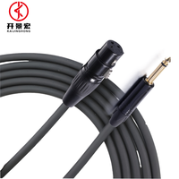 Câble Microphone XLR 3 broches Jack 6.5mm Veste PVC TS Câble Auxiliaire Amplificateur Câbles Audio Longueurs 3m 5m 10m 20m Matériau Cuivre
