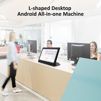 Moniteur d'affichage à écran tactile pour tablette Android en forme de L de 10.1 pouces pour système de gestion de file d'attente