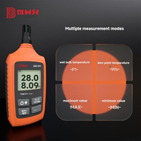 Thermomètre humide BBK-201 certifié CE pour la mesure de la température, instruments de mesure, thermo-hygromètre