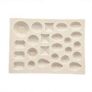 Moule en silicone écologique, compatible lave-vaisselle, 20 cavités, formes variées, facile à démouler pour gâteaux, fondants, décorations en chocolat - Product Image 2