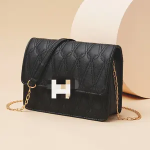 Luxury Pu Leather H Logo Handbags For Women Designer Bags Wholesale Ladies Handbags Fashion Crossbody Bag