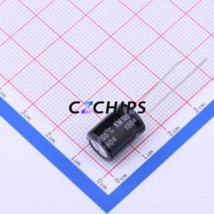 ตัวเก็บประจุอิเล็กโทรไลต์อะลูมิเนียมแบบ Through-Hole รุ่น KM475M450G13RR0VH2FY0 ขนาด D10xL13 มม. 4.7uF 20% 450V 5 มม. - Product Image 2