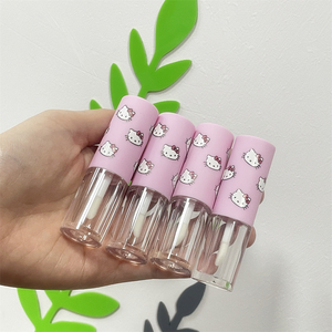 2.5ml 3ml Violet <span class=keywords><strong>Kitty</strong></span> Motif Lipgloss Tube <span class=keywords><strong>Tubes</strong></span> Conteneur Private Label Cylindre Emballage - Product Image 1