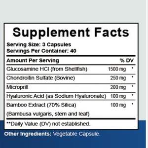 Gmp fabrika OEM özel etiket ortak destek kapsüller <span class=keywords><strong>Glucosamine</strong></span> HCl kondroitin sülfat katılmak için esneklik doğal takviyesi - Product Image 2