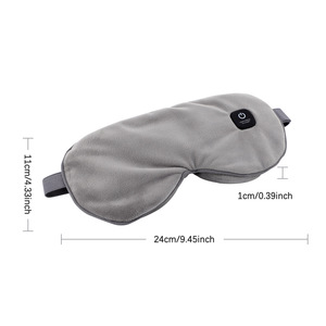 Masseur oculaire chauffant USB vibrant, masque oculaire réutilisable à vapeur de soie et compresse chaude, anti-rides et anti-cernes, recharge USB-C - Product Image 1