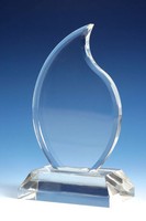 Prix sur base acrylique Trophées acryliques en forme de flamme Médailles en métal Médailles personnalisées Trophée commercial en acrylique Médailles et plaques