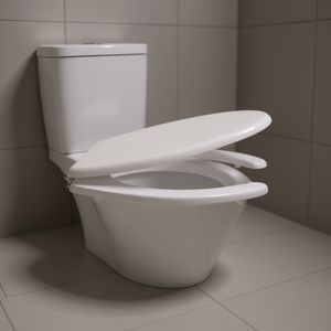 Asiento de Inodoro Universal para Discapacitados, Color Blanco, 50.3 cm de Longitud, para Bidés - Product Image 3