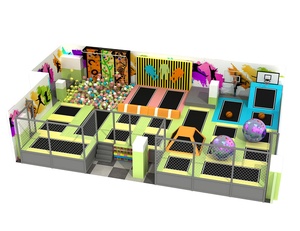 Trampolino Indoor per Bambini Mingte di Alta Qualità, Materiale EVA ABS, Rete Protettiva, Design Professionale, Trampolino Commerciale per Interni - Product Image 2
