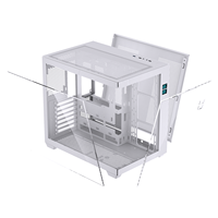 LOVINGCOOL Diseño de pantalla digital Vidrio templado Blanco Computadora de escritorio Gaming Case ATX MATX ITX Full Tower Pc Case Stock