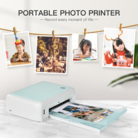 Printer Foto Warna Sublimasi Termal Portabel 6 inci 300dpi USB+ Plastik Tahan Air Anti Debu Anti Sidik Jari