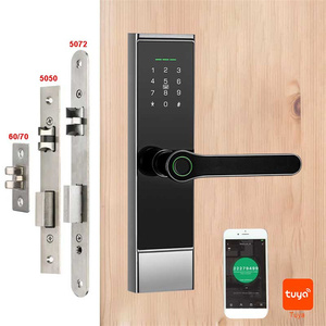 Serrure Intelligente Électrique à Empreinte Digitale et Mot de Passe Ttlock Tuya avec Carte RFID, Clé, Wi-Fi et Bluetooth pour Sécurité Domestique – Poignée de Porte Intelligente - Product Image 4