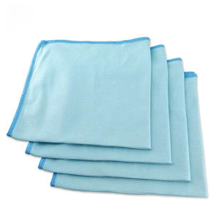 Serviette en microfibre NIKO 30x40cm 330gsm pour vitres avec logo personnalisé, chiffon de nettoyage automobile en tricot warp-woft, séchage rapide, haute absorption, écologique - Product Image 1