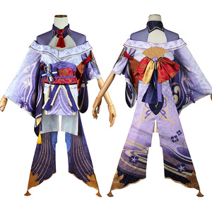 Gioco da donna <span class=keywords><strong>Genshin</strong></span> impatto Raiden Shogun Baal Costume Cosplay Kimono Sexy vestito uniforme da festa - Product Image 1