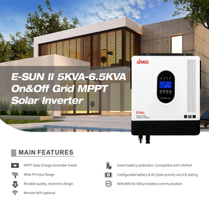 Inversor Sako de 5kw 24v a 220v, Onda Sinusoidal Pura, Inversor Híbrido de 5kva, Inversor <span class=keywords><strong>Solar</strong></span> MPPT de 160A, 5000w para Sistema <span class=keywords><strong>Solar</strong></span> - Product Image 5