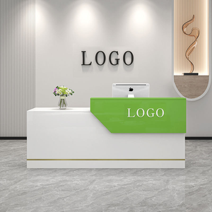 Nouveau bureau Bureau de réception haut de gamme Salon de beauté Table de réception de luxe Conception Service de personnalisation <span class=keywords><strong>Comptoir</strong></span> de salon de beauté - Product Image 4