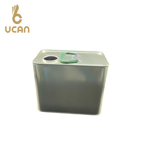 Bidons en fer blanc de 2L à 5L pour huile de palme et d'olive raffinée, conteneurs rectangulaires en fer blanc pour usage <span class=keywords><strong>alimentaire</strong></span> - Product Image 5