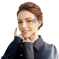Masque pour les yeux compressé en papier or au collagène bio personnalisé OEM avec Aloe Vera, Q10 et Caviar pour patchs gel anti-rides