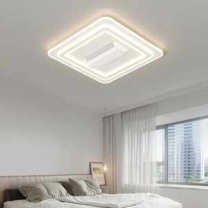 Ventilador De Techo Low Profile Modern Recessed Bladeless Smart Plastic Led Ceiling <strong>Fan</strong> <strong>Light</strong> For Living Room - Product Image 3