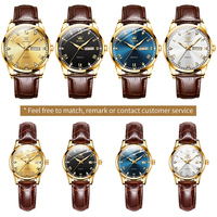 OLEVS 6896 Montre Homme de Luxe Étanche, Ensemble Original de Montres de Couple de Marque