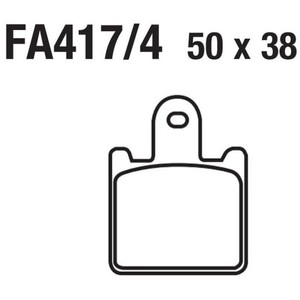 Plaquettes de frein à disque pour moto FA417 Kawasaki Z GTR ZZR 750 1000 1400 Semi-métalliques - Product Image 2