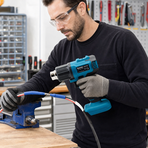 <span class=keywords><strong>Pistola</strong></span> de Aire Caliente Inalámbrica <span class=keywords><strong>Makita</strong></span> de 18V con Temperatura Ajustable de 100-550°C ° C 200L/min para Envoltura Retráctil y Proyectos de Bricolaje - Product Image 4
