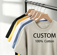 T-shirt Homme Oversize à Épaules Tombantes 100% Coton 180 g/m² avec Impression de Logo Personnalisé, Doux et Respirant, Plus de 30 Couleurs Disponibles