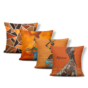 Coussin ethnique africain pour femmes, oreiller moderne et efficace pour canapé bureau, grande taille, - Product Image 1